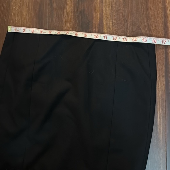 REBECCA TAYLOR Elegant Wool Black Lace Trim Skirt Size 8 - Picture 7 of 8